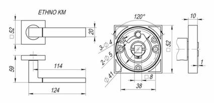Схема ручки Fuaro ETHNO KM AB/GP-7