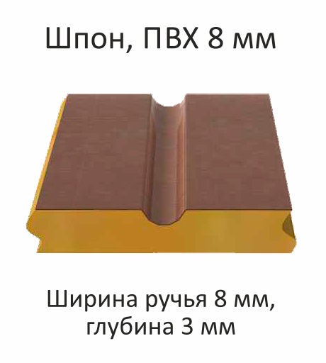 Шпон ПВХ 8 мм