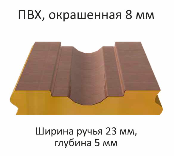 ПВХ Окрашенная 8 мм.